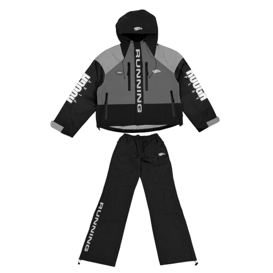 BLACK/GREY WATER RESISTANCE TRACKSUIT