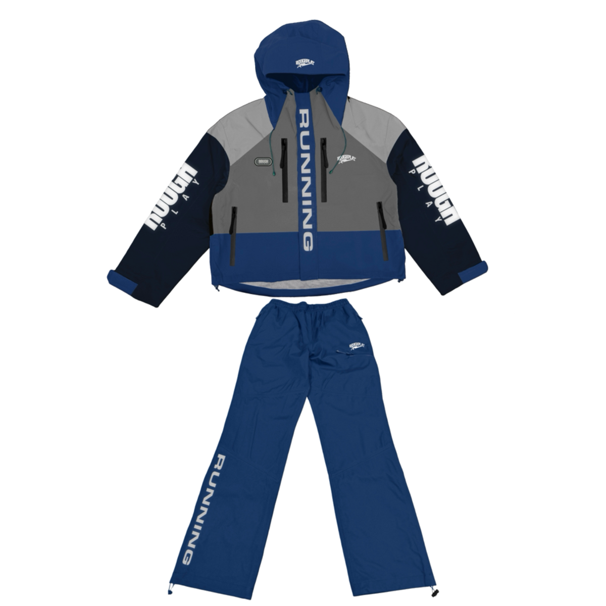 ROYAL/GREY WATER RESISTANCE TRACKSUIT