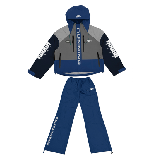 ROYAL/GREY WATER RESISTANCE TRACKSUIT