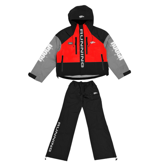 BLACK/RED WATER RESISTANCE TRACKSUIT