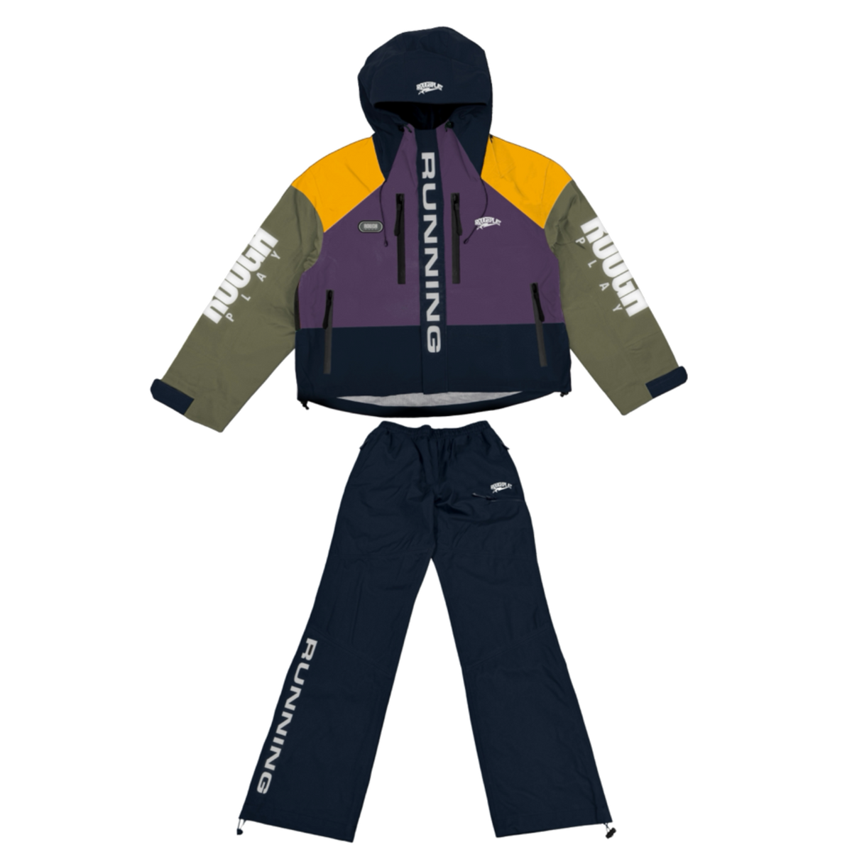 PURPLE/NAVY WATER RESISTANCE TRACKSUIT