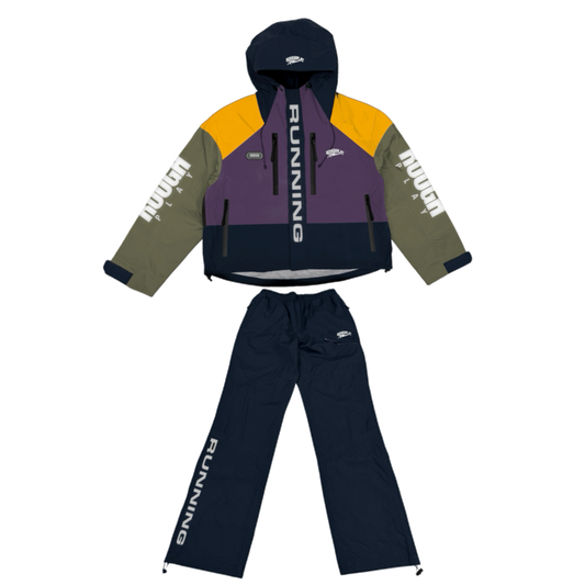 PURPLE/NAVY WATER RESISTANCE TRACKSUIT