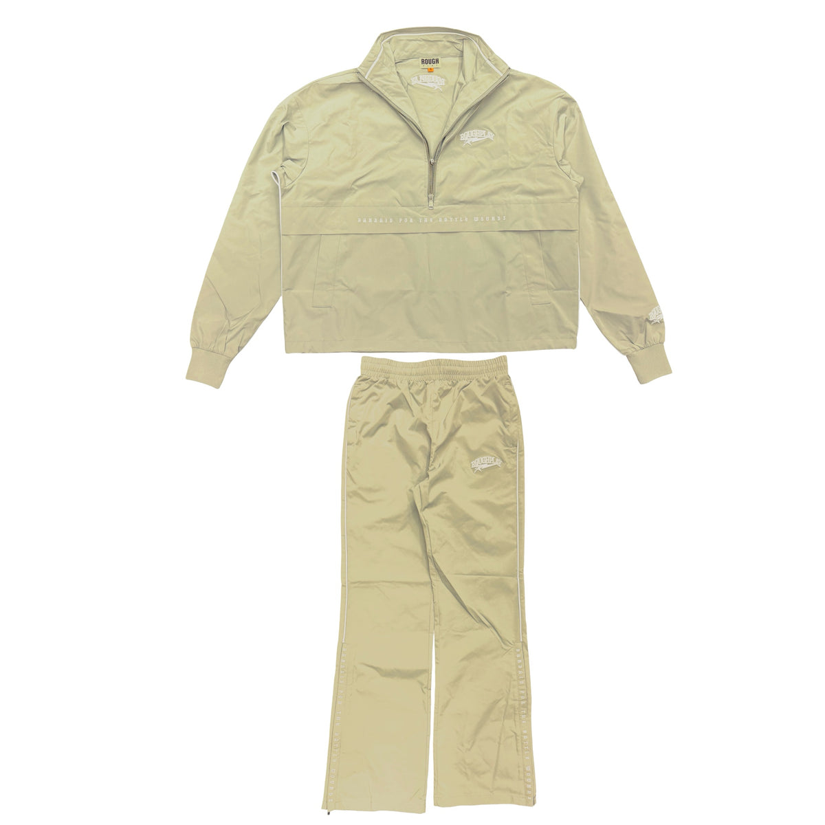 TAN QUATER ZIP TRACKSUIT