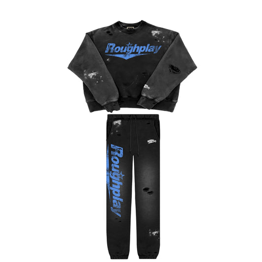 BLACK/ROYAL CREWNECK SET