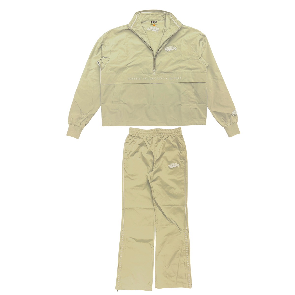 TAN QUATER ZIP TRACKSUIT